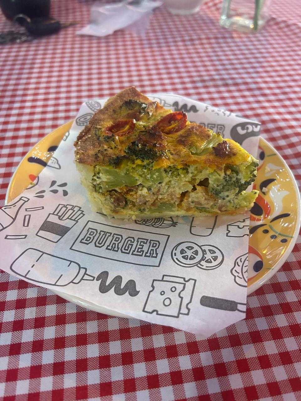 Quiche de Brócolis e Bacon